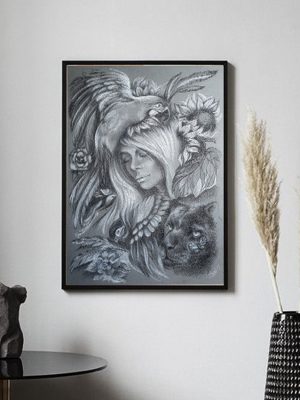 Kobieta ze zwierzętami